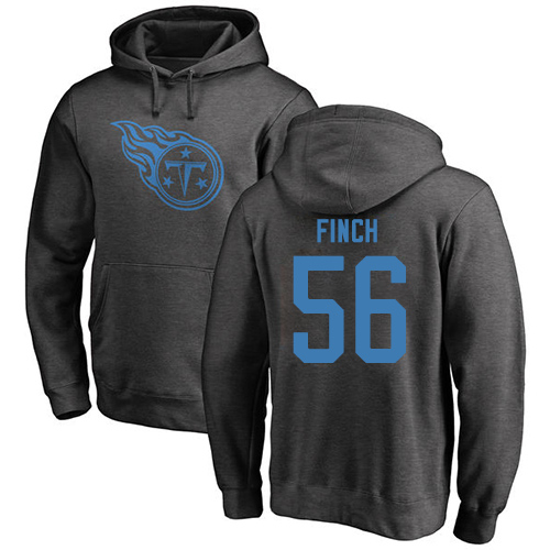 Tennessee Titans Men Ash Sharif Finch One Color NFL Football #56 Pullover Hoodie Sweatshirts->nfl t-shirts->Sports Accessory
